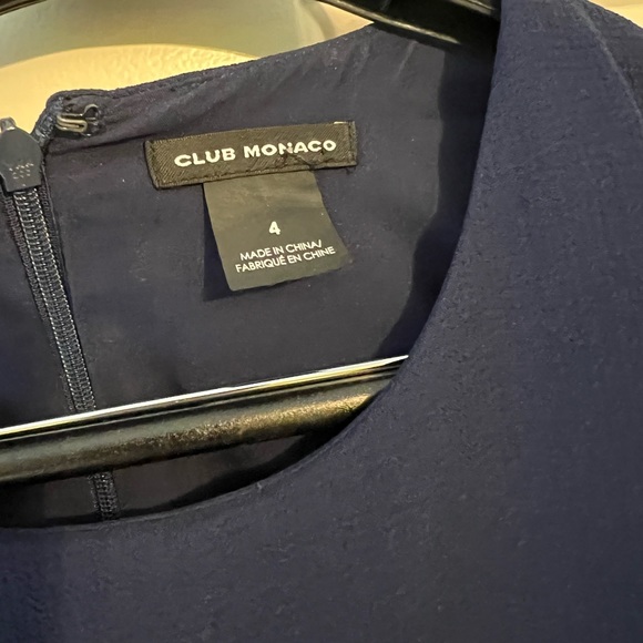 Club Monaco navy A-line dress - Picture 3 of 3